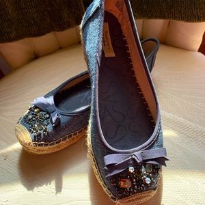 Vera Wang flats in denim